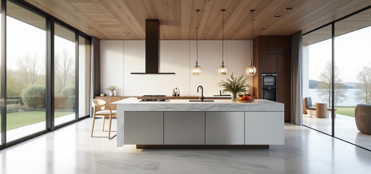 Kjøkken i en villa i Holmenkollen